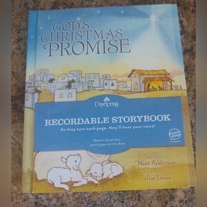 Dayspring God’s Christmas Promise Recordable Storybook Christian Book Kids NEW